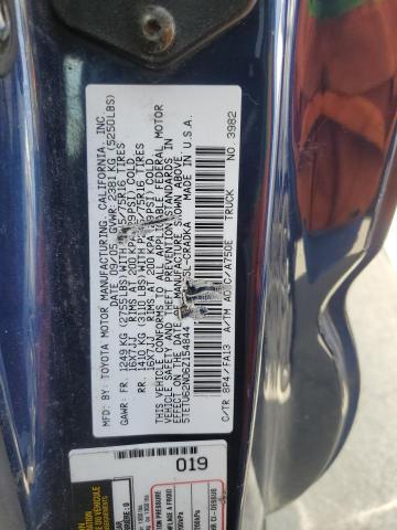 5TETU62N06Z154844 - 2006 TOYOTA TACOMA PRERUNNER ACCESS CAB BLUE photo 12