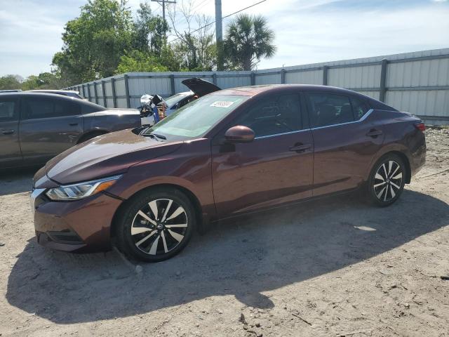 3N1AB8CV5MY292456 - 2021 NISSAN SENTRA SV MAROON photo 1