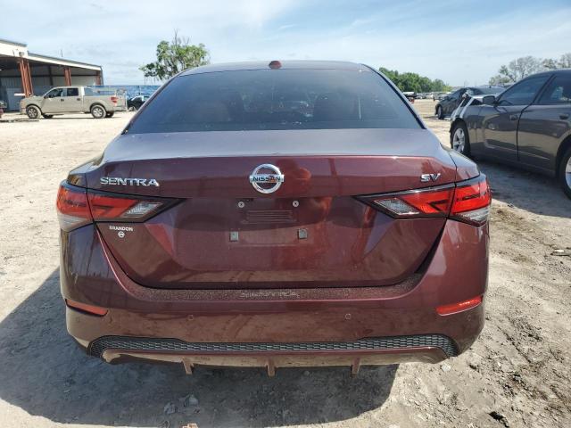 3N1AB8CV5MY292456 - 2021 NISSAN SENTRA SV MAROON photo 6