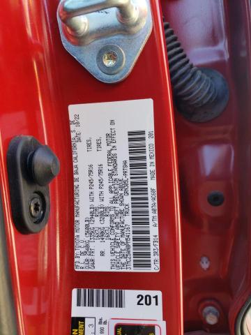 3TMCZ5AN8PM541167 - 2023 TOYOTA TACOMA DOUBLE CAB RED photo 13