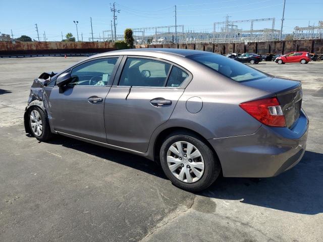 19XFB2F56CE387376 - 2012 HONDA CIVIC LX GRAY photo 2