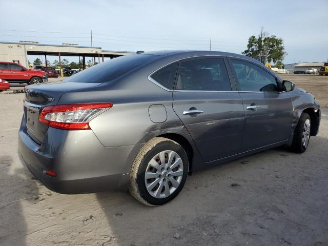 3N1AB7AP8FL676701 - 2015 NISSAN SENTRA S GRAY photo 3