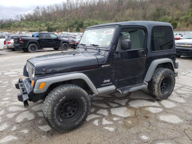 1J4FA49S84P705803 - 2004 JEEP WRANGLER / SPORT BLACK photo 1