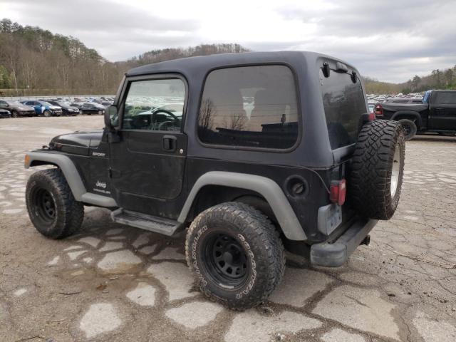 1J4FA49S84P705803 - 2004 JEEP WRANGLER / SPORT BLACK photo 2