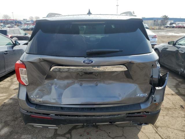 1FMSK8DH7NGA37171 - 2022 FORD EXPLORER XLT GRAY photo 6