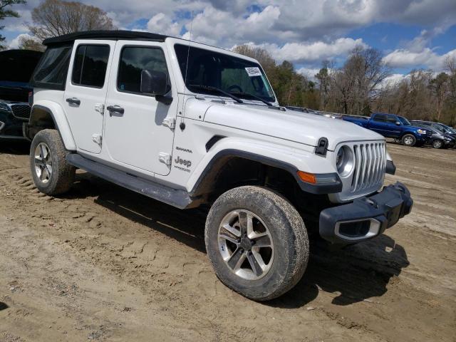 1C4HJXEM3LW317681 - 2020 JEEP WRANGLER U SAHARA WHITE photo 4