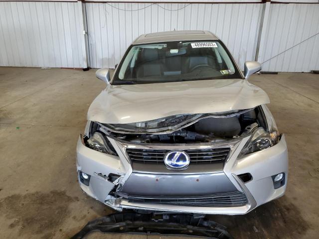 JTHKD5BH9E2185219 - 2014 LEXUS CT 200 SILVER photo 5