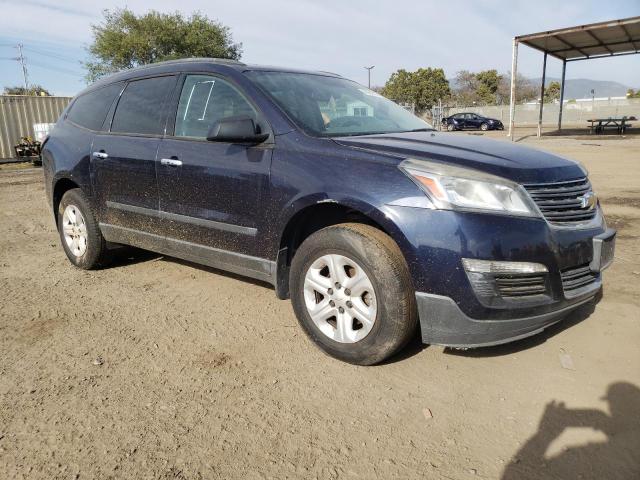 1GNKRFED1FJ221680 - 2015 CHEVROLET TRAVERSE LS BLUE photo 4