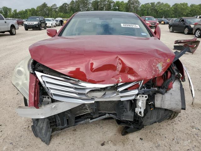 KMHFH4JG2DA215333 - 2013 HYUNDAI AZERA GLS RED photo 5