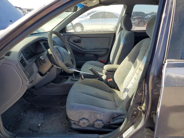 KMHDN45D11U163509 - 2001 HYUNDAI ELANTRA GLS GRAY photo 7