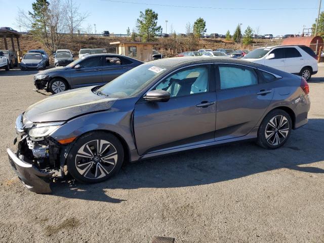 19XFC1F76GE224175 - 2016 HONDA CIVIC EXL GRAY photo 1