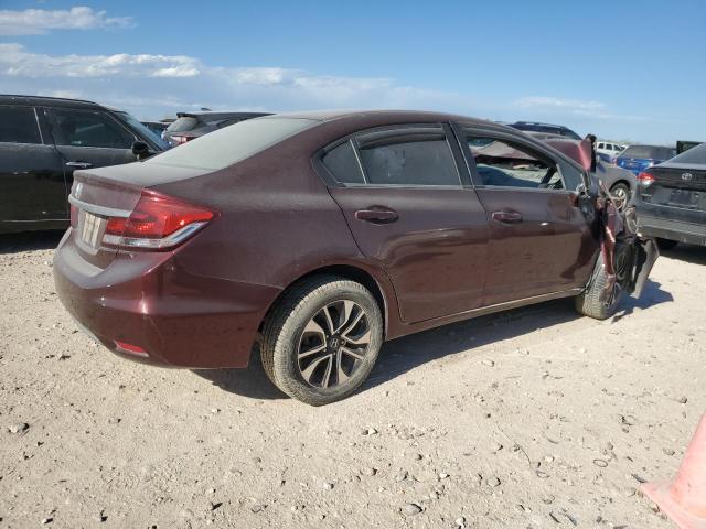 19XFB2F82FE064912 - 2015 HONDA CIVIC EX BURGUNDY photo 3