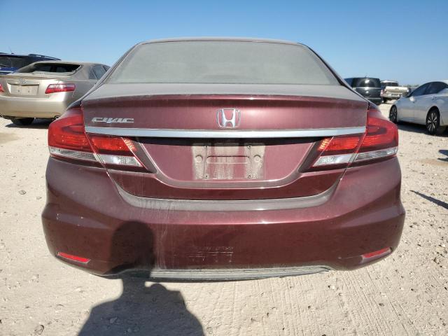 19XFB2F82FE064912 - 2015 HONDA CIVIC EX BURGUNDY photo 6