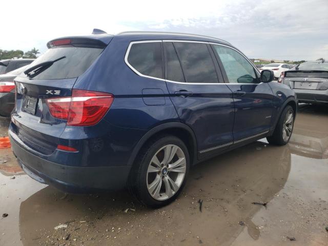 5UXWX7C58DL978836 - 2013 BMW X3 XDRIVE35I BLUE photo 3