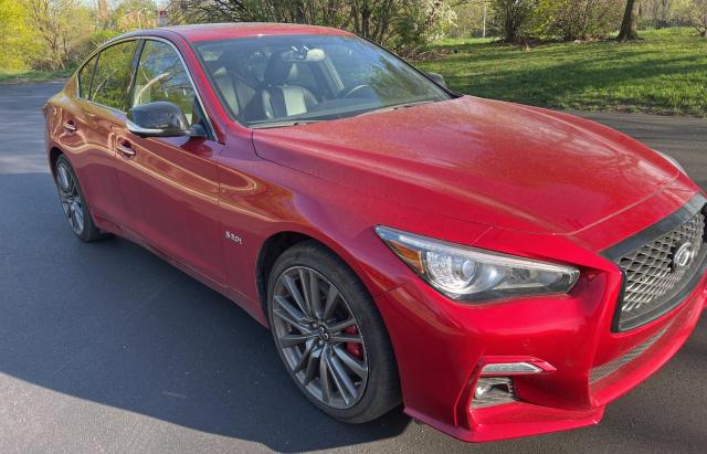 JN1FV7AR6KM830501 - 2019 INFINITI Q50 RED SPORT 400 RED photo 1