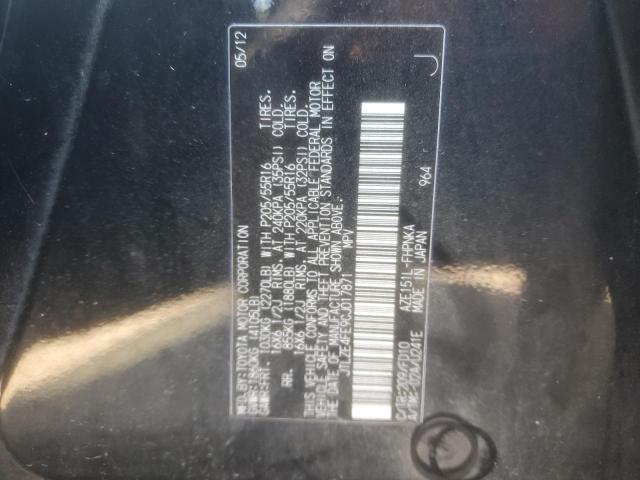 JTLZE4FE9CJ017871 - 2012 TOYOTA SCION XB 黑色 照片 12