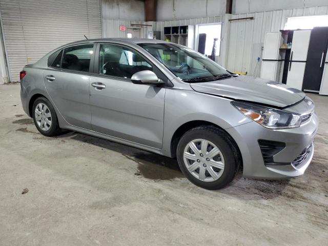 3KPA24AD6NE435255 - 2022 KIA RIO LX GRAY photo 4