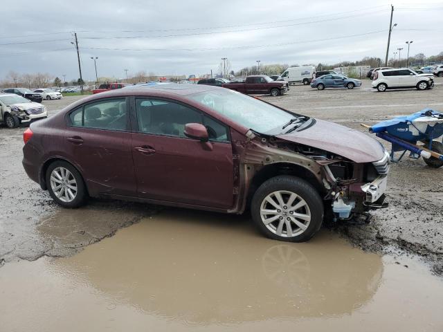 19XFB2F8XCE050560 - 2012 HONDA CIVIC EX BURGUNDY photo 4