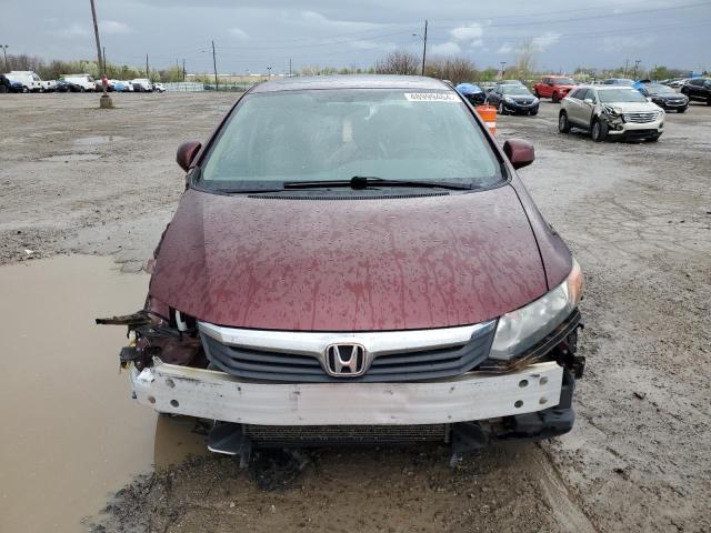 19XFB2F8XCE050560 - 2012 HONDA CIVIC EX BURGUNDY photo 5