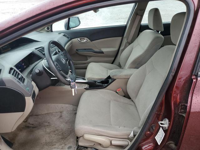 19XFB2F8XCE050560 - 2012 HONDA CIVIC EX BURGUNDY photo 7