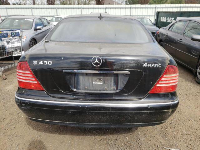 WDBNG83J16A484637 - 2006 MERCEDES-BENZ S 430 4MATIC BLACK photo 6