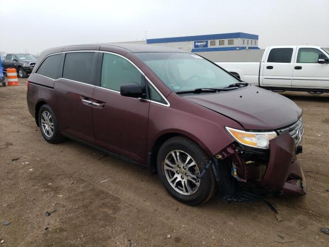 5FNRL5H47BB075088 - 2011 HONDA ODYSSEY EX BURGUNDY photo 4