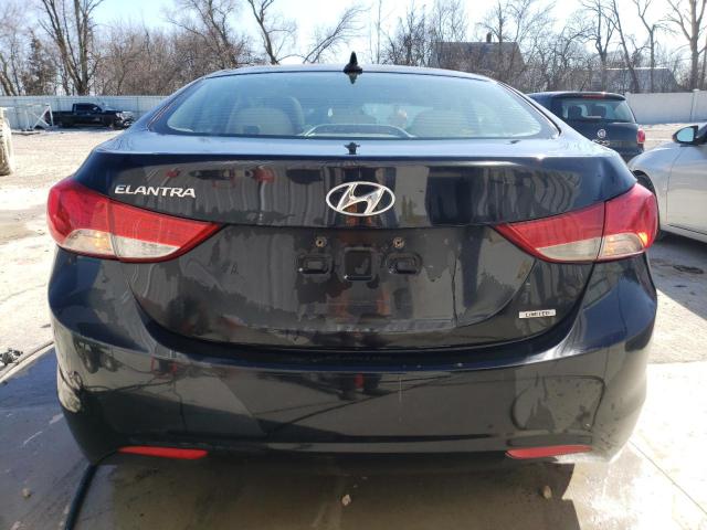 5NPDH4AE2BH038296 - 2011 HYUNDAI ELANTRA GLS BLACK photo 6