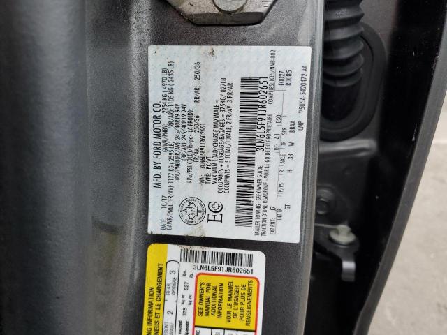 3LN6L5F91JR602651 - 2018 LINCOLN MKZ RESERVE ნაცრისფერი ფოტო 13