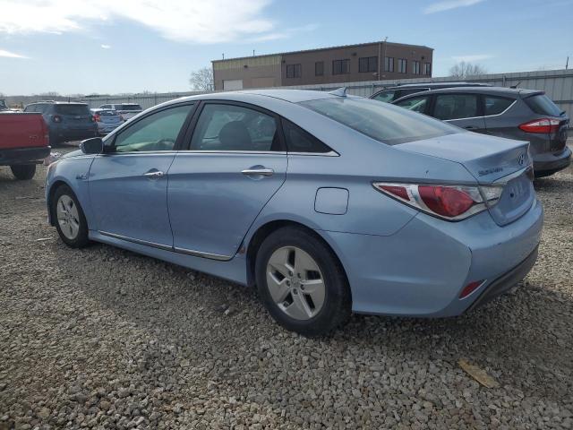 KMHEC4A48CA038009 - 2012 HYUNDAI SONATA HYBRID BLUE photo 2