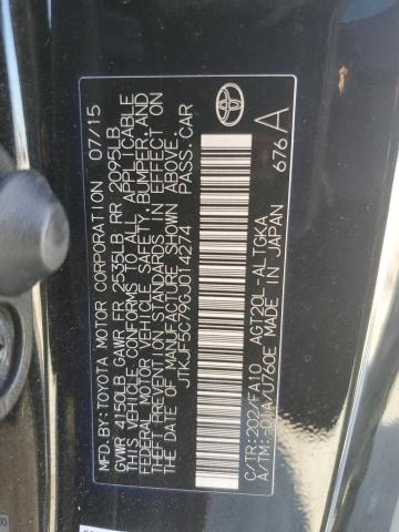 JTKJF5C79GJ014274 - 2016 TOYOTA SCION TC შავი ფოტო 12