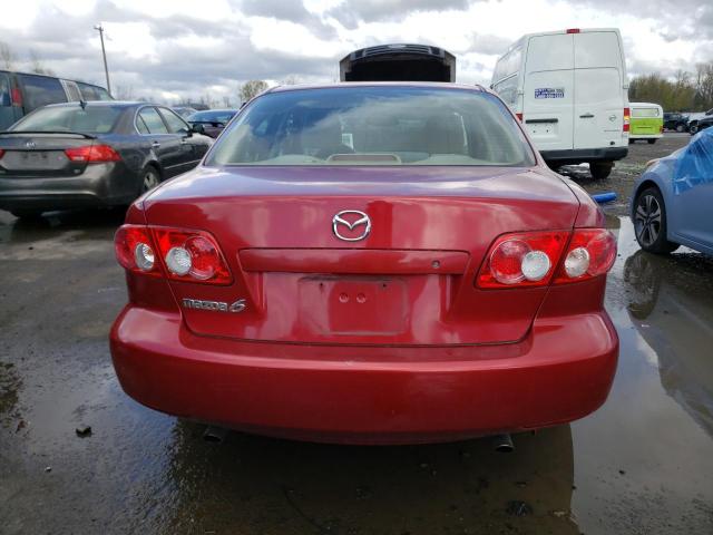 1YVFP80D735M29628 - 2003 MAZDA 6 S RED photo 6