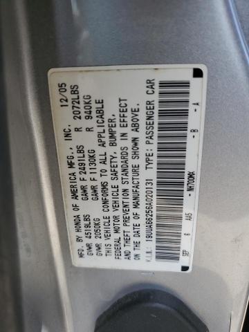 19UUA66256A020131 - 2006 ACURA 3.2TL SILVER photo 12