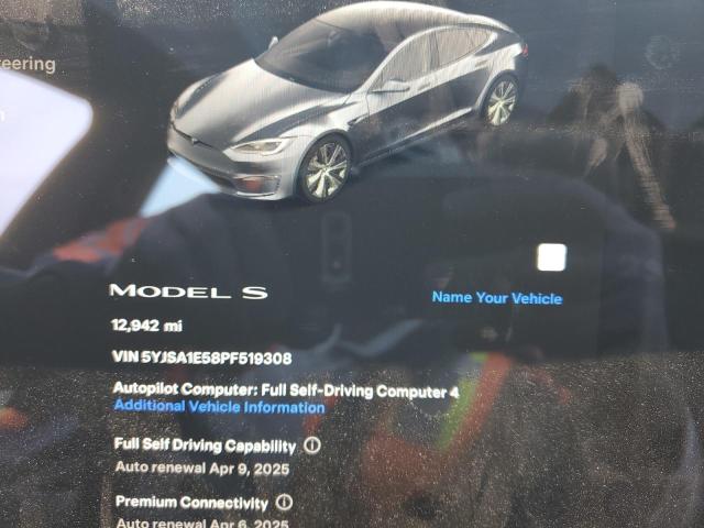 5YJSA1E58PF519308 - 2023 TESLA MODEL S 石墨色 照片 9