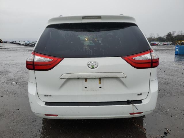 5TDKK3DC9FS575745 - 2015 TOYOTA SIENNA LE WHITE photo 6