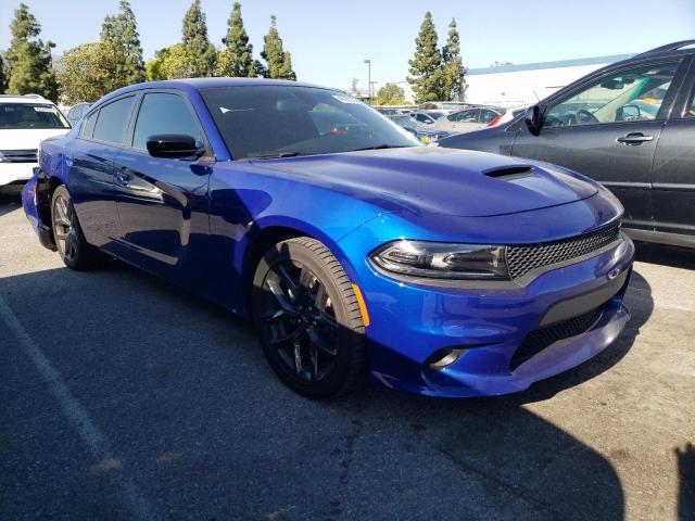 2C3CDXHG8NH173025 - 2022 DODGE CHARGER GT BLUE photo 4