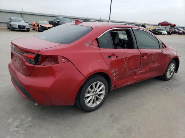 JTDFPRAEXLJ016855 - 2020 TOYOTA COROLLA XLE RED photo 3