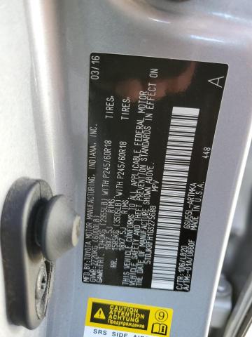 5TDJKRFH1GS275688 - 2016 TOYOTA HIGHLANDER XLE SILVER photo 13