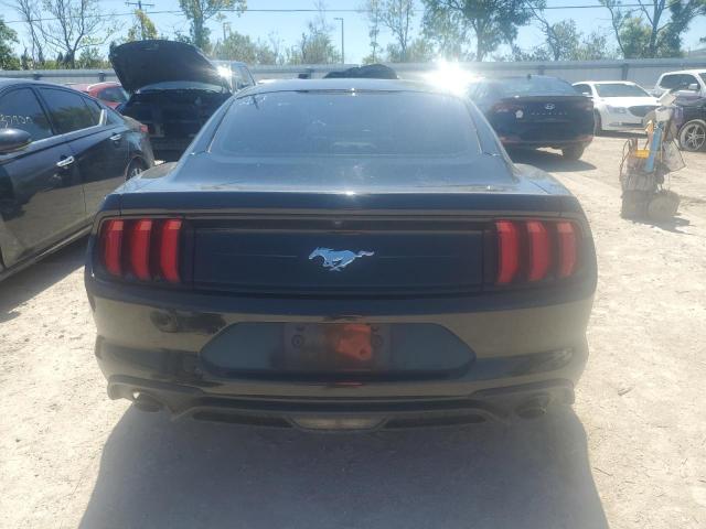 1FA6P8TH9J5121285 - 2018 FORD MUSTANG BLACK photo 6