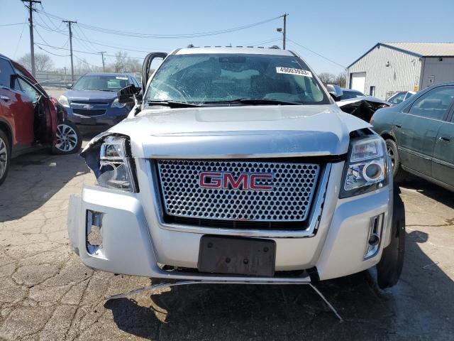 2GKALYEK7D6376913 - 2013 GMC TERRAIN DENALI SILVER photo 5