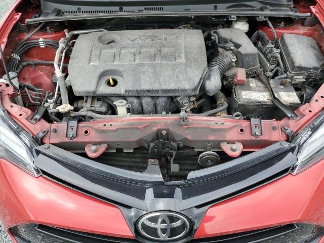 2T1BURHE7HC870623 - 2017 TOYOTA COROLLA L RED photo 11