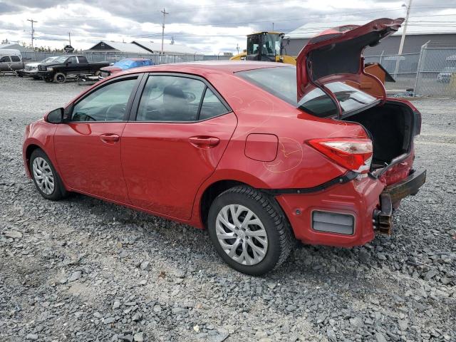 2T1BURHE7HC870623 - 2017 TOYOTA COROLLA L RED photo 2