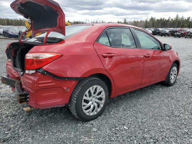 2T1BURHE7HC870623 - 2017 TOYOTA COROLLA L RED photo 3