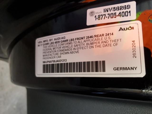 WAUP4AF58JA021313 - 2018 AUDI S5 PREMIUM PLUS 黑色 照片 12