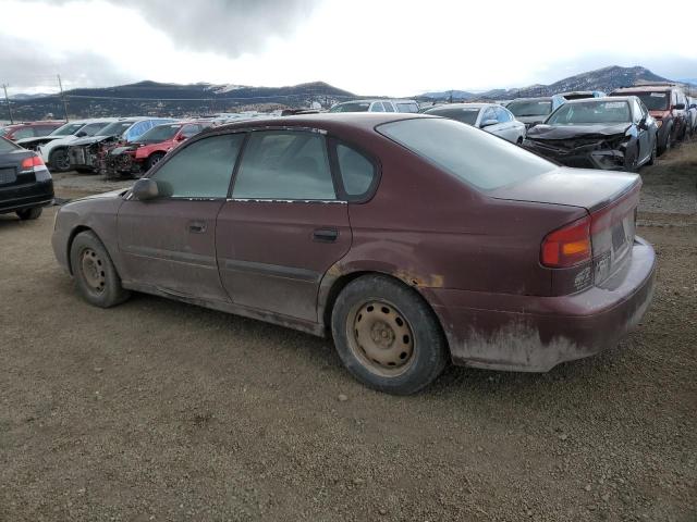 4S3BE635917214675 - 2001 SUBARU LEGACY L MAROON photo 2