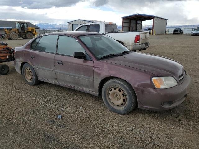4S3BE635917214675 - 2001 SUBARU LEGACY L MAROON photo 4
