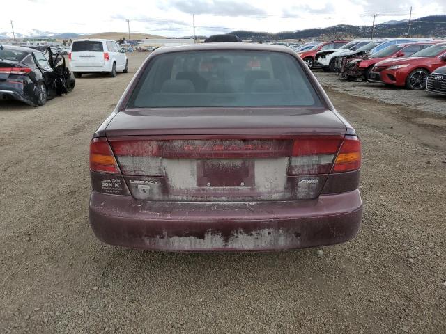 4S3BE635917214675 - 2001 SUBARU LEGACY L MAROON photo 6