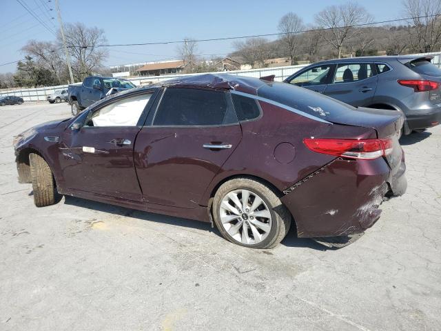 5XXGT4L32JG268079 - 2018 KIA OPTIMA LX MAROON photo 2