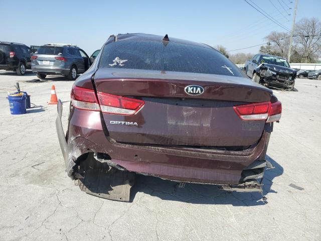 5XXGT4L32JG268079 - 2018 KIA OPTIMA LX MAROON photo 6