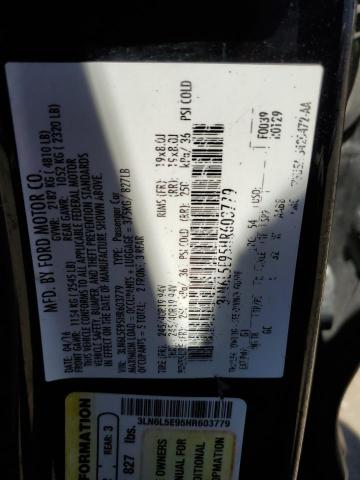 3LN6L5E95HR603779 - 2017 LINCOLN MKZ RESERVE შავი ფოტო 13