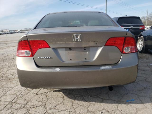 1HGFA16536L055695 - 2006 HONDA CIVIC LX GRAY photo 6